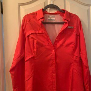 Pink Columbia PFG Long Sleeve top M